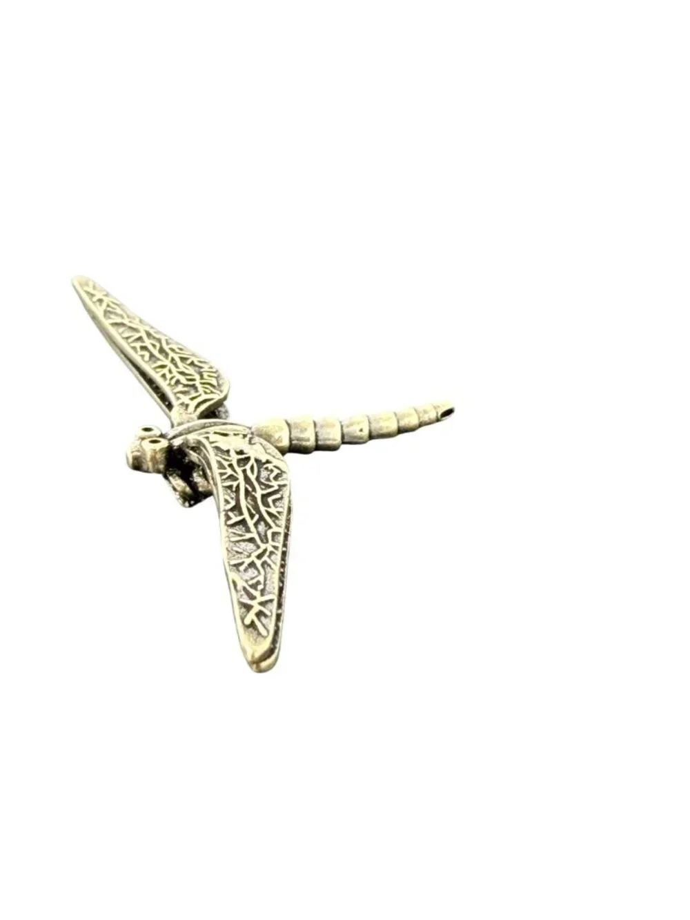 Miniature‎ Brass Dragonfly Spirit Animal Transformation Change Lightness Totem